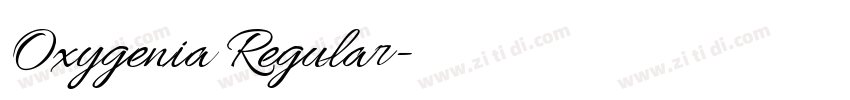 Oxygenia Regular字体转换